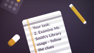 Screenshot from L3 Mystery In The Library introduction video